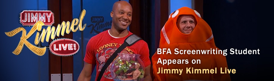 BFA Screenwriting Student Appears on Jimmy Kimmel Live