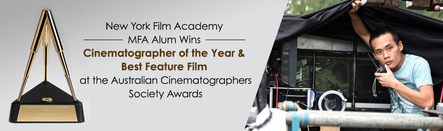 Scroll down to read more NYFA Alum Wins Big at ASC Awards