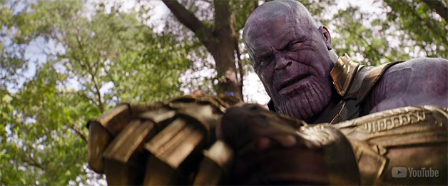 A shot from The Avengers: Infinity War