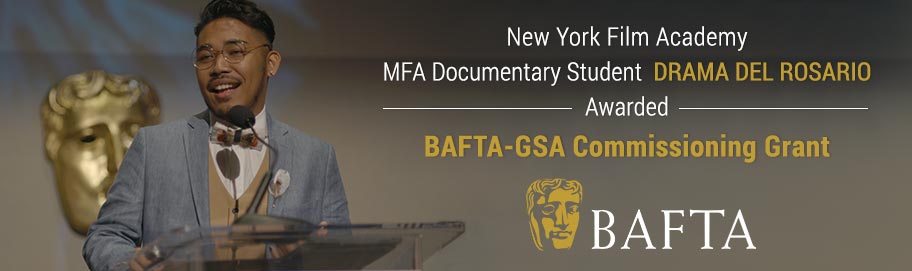 Scroll down to read more NYFA Docs Student Awarded BAFTA-GSA Grant