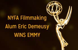 NYFA Filmmaking Alum Eric Demeusy Wins Emmy for Stranger Things Title Design