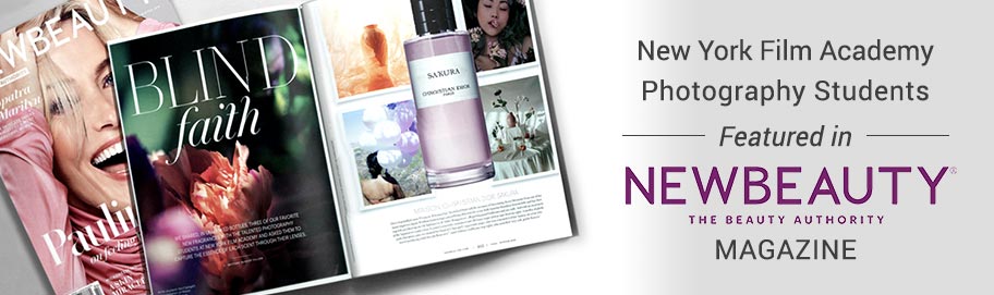 Scroll down to read more New York Film Academy (NYFA) Photography Students Featured in <em>NewBeauty</em> Magazine