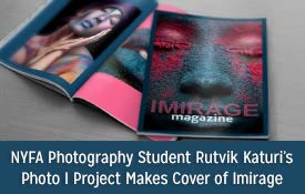 NYFA Photography Student Rutvik Katuri’s Photo I Project Makes Cover of Imirage