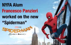 NYFA 3D Animation Conservatory Graduate Francesco Panzieri is Digital Compositor on 'Spider-Man: Homecoming'