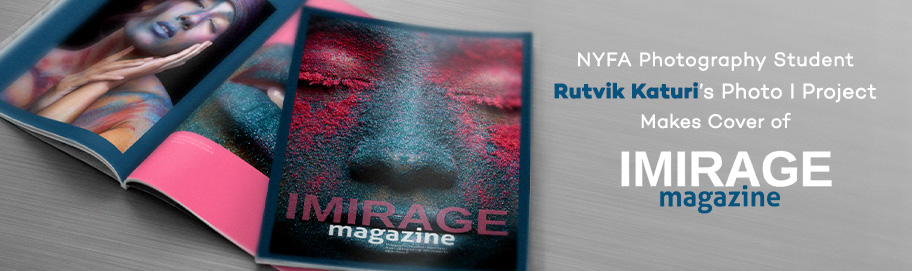 Scroll down to read more NYFA Photography Student Rutvik Katuri’s Photo I Project Makes Cover of Imirage