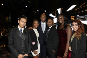 NYFA Community Outreach Students with Samuel L. Jackson. Photo courtesy of BAFTA LA