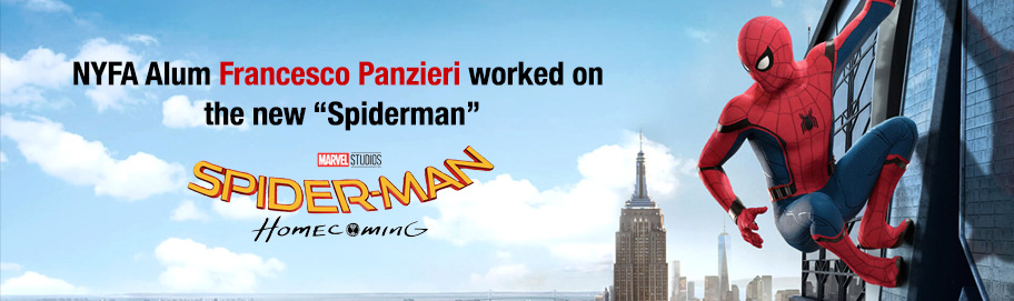 NYFA 3D Animation Conservatory Graduate Francesco Panzieri is Digital Compositor on 'Spider-Man: Homecoming'
