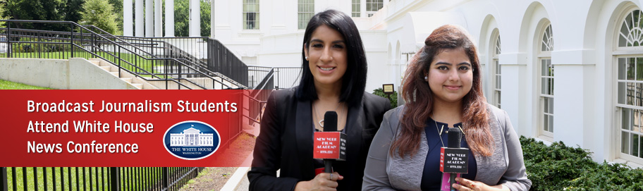 Read more about NYFA Broadcast Journalism students at The White House! Broadcast Journalism Students Attend White House News Conference