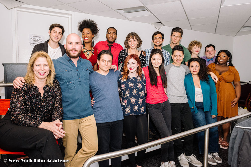 NYFA LA Alumni Industry Showcase group photo of acting class students.