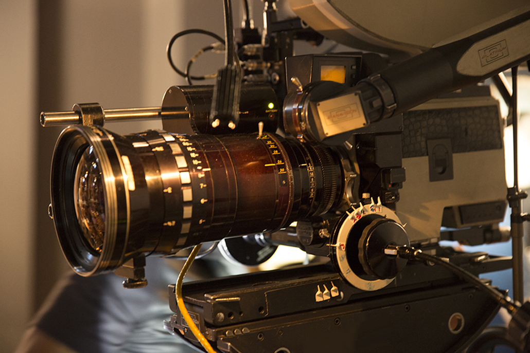 Close-up of Panavision camera