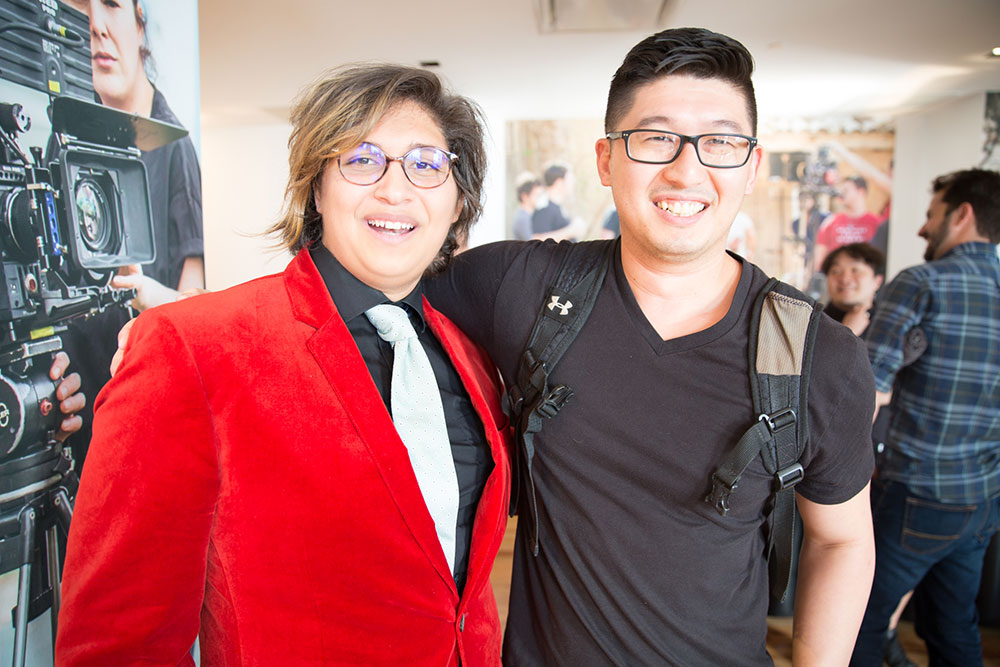 two people at the 2016 nyfa fall film commencement ceremony