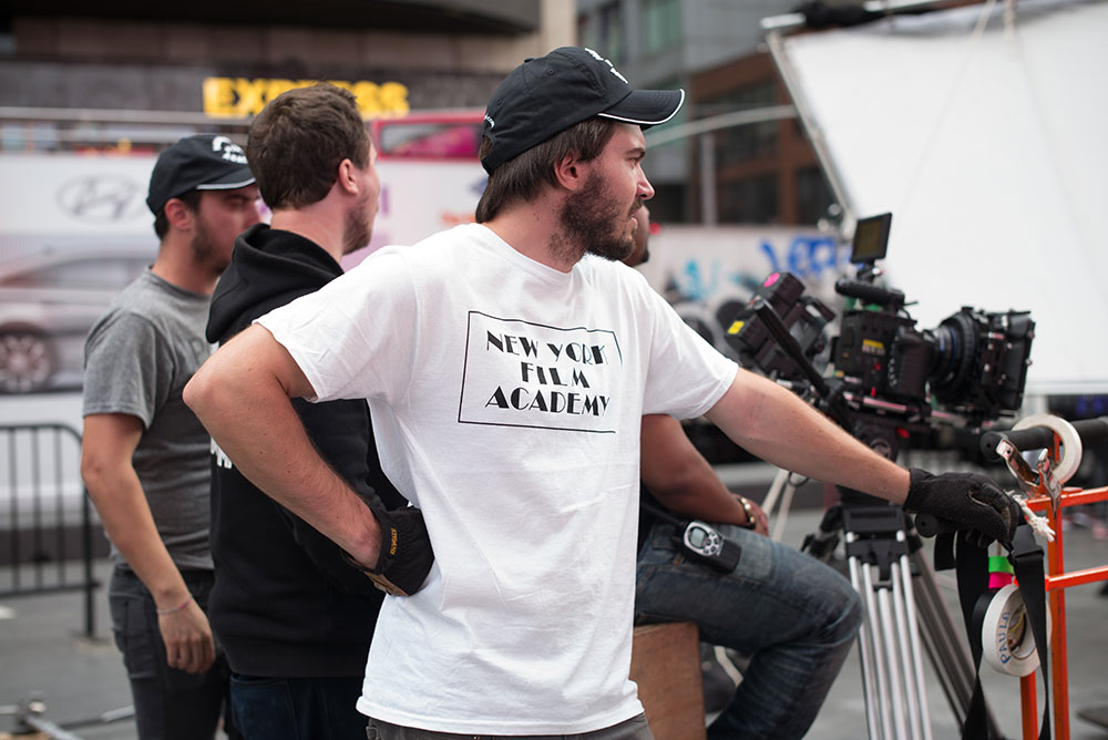 new york film academy student directing a scene
