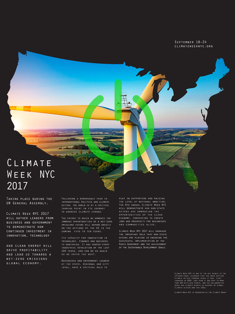 Poster of climate week new york city