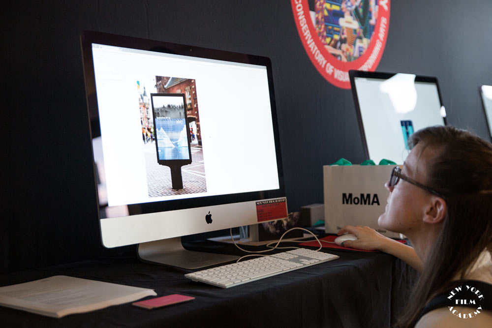 Student working on a desktop