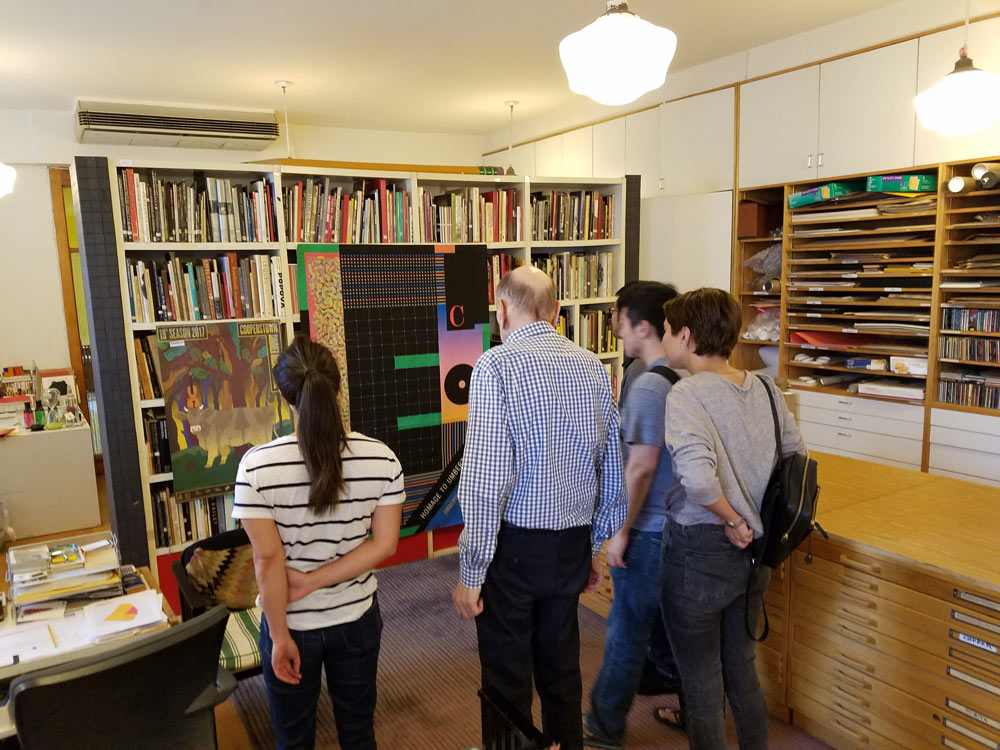 People at the Milton Glaser studio visit 