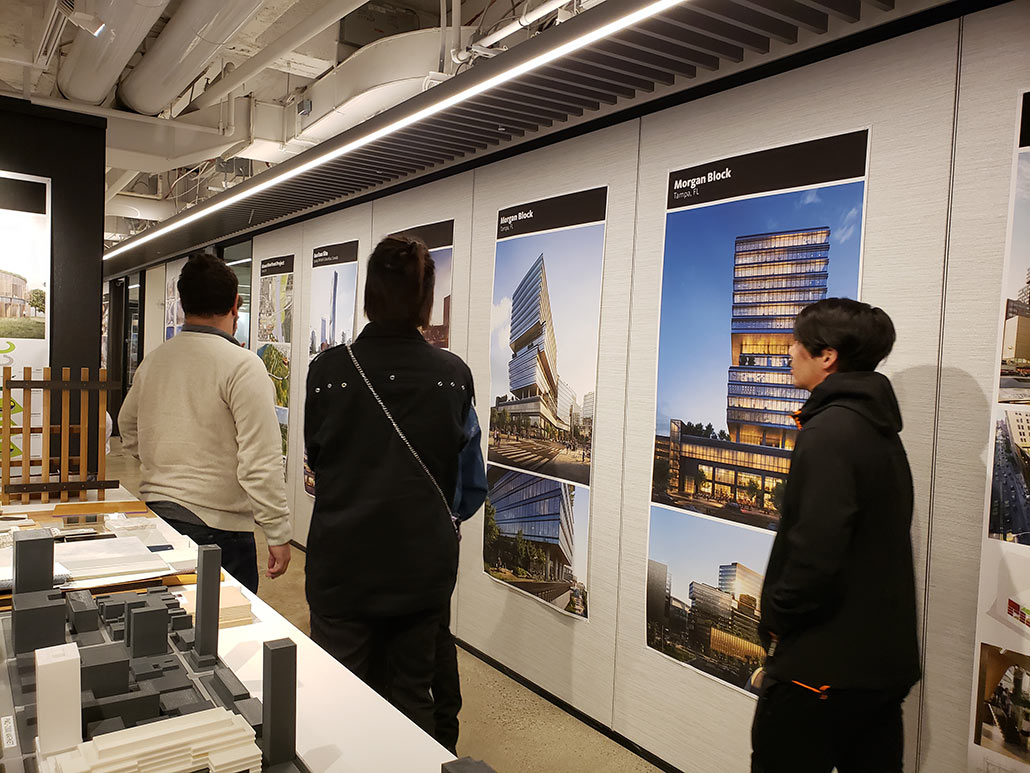 Graphic Design students visit Gensler design agency to learn how the agency designs and presents a variety of projects from graphic way finding to visual identity. Students also had an opportunity to show their design work to Gensler design directors and to gain valuable feedback.  