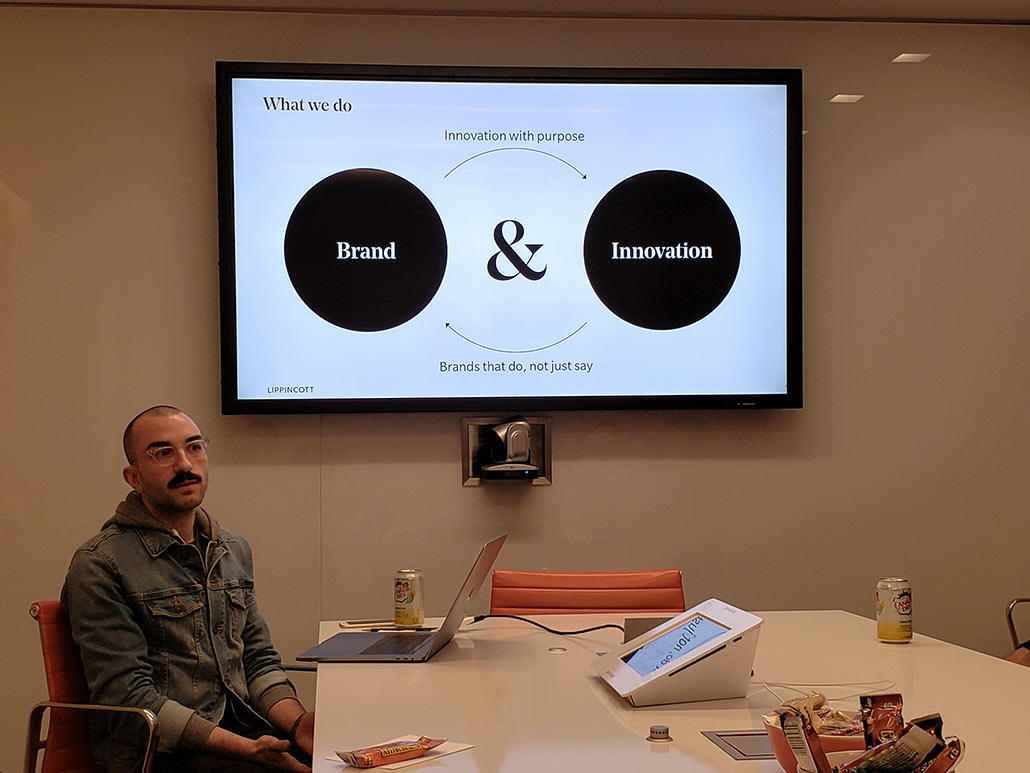 Graphic Design students visit Lippincott design agency to learn how the agency designs and presents visual identity. Students also had an opportunity to show their design work to Lippincott design directors and to gain valuable feedback.  