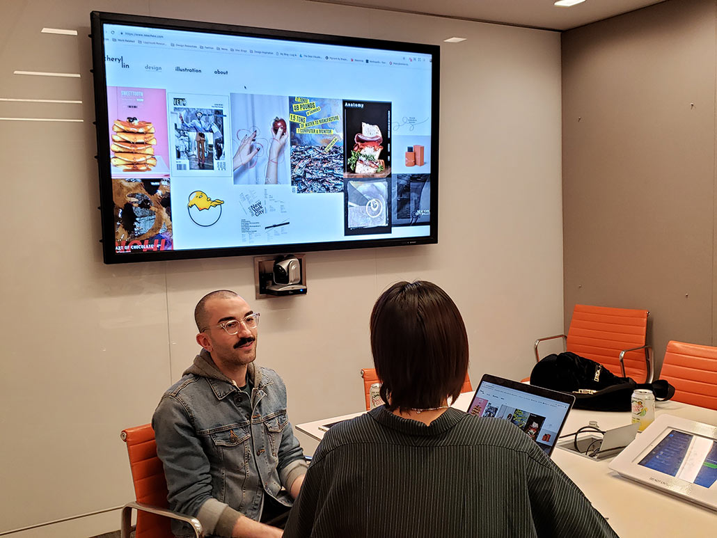 Graphic Design students visit Lippincott design agency to learn how the agency designs and presents visual identity. Students also had an opportunity to show their design work to Lippincott design directors and to gain valuable feedback.  