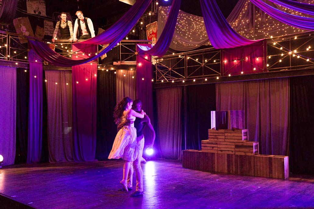 romantic dance during carousel