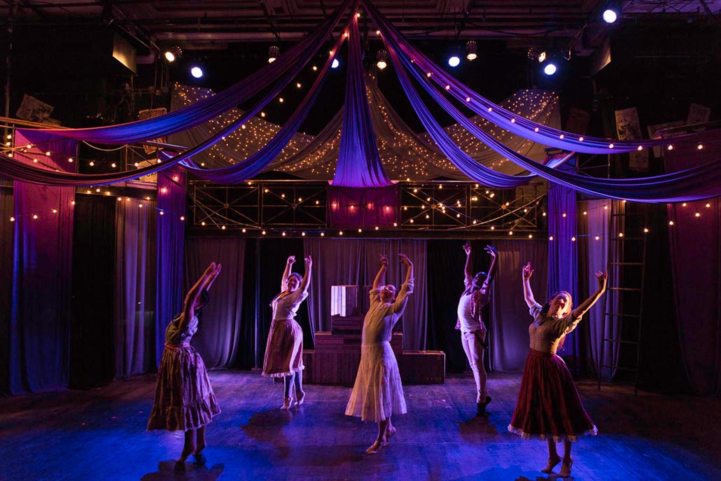 dance under tent of carousel