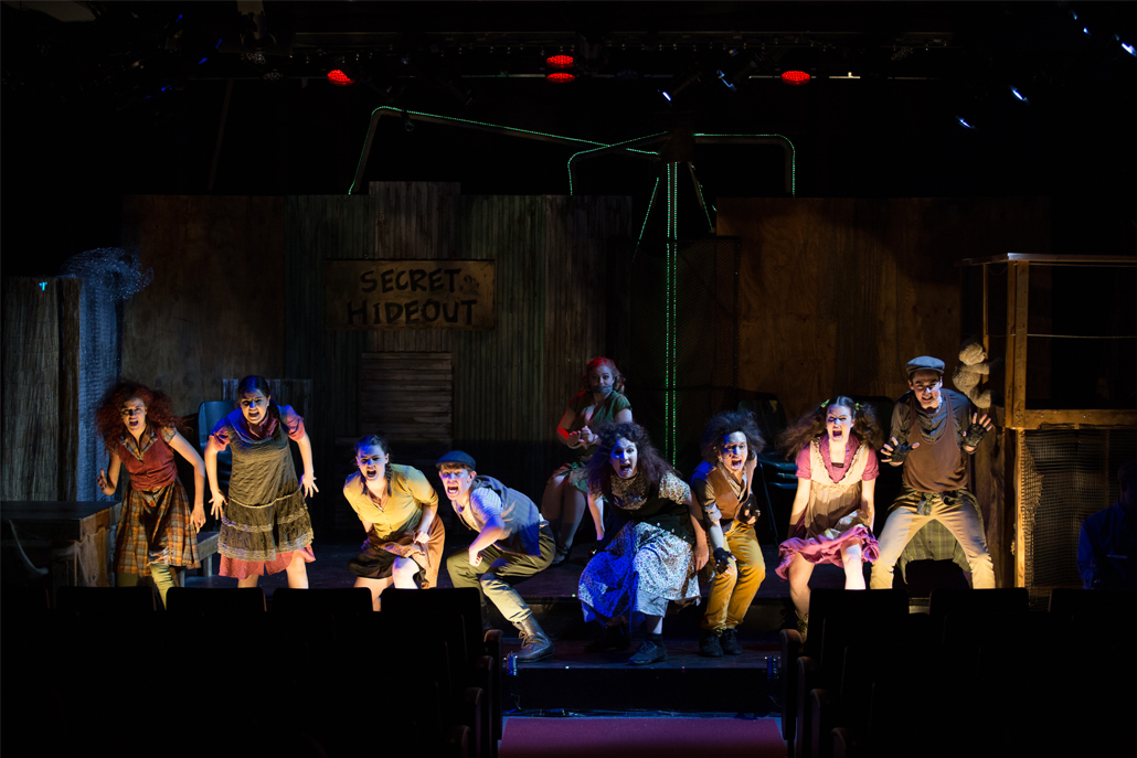 Urinetown Cast Dance Around Hope Hostage