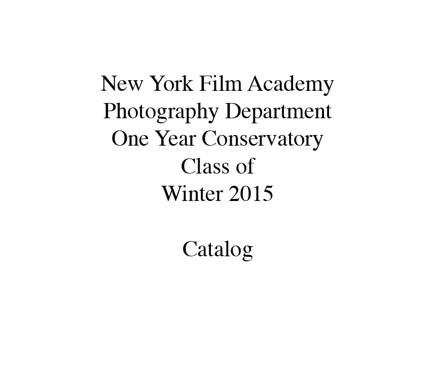 New York Film Academy Photography Department Catalog