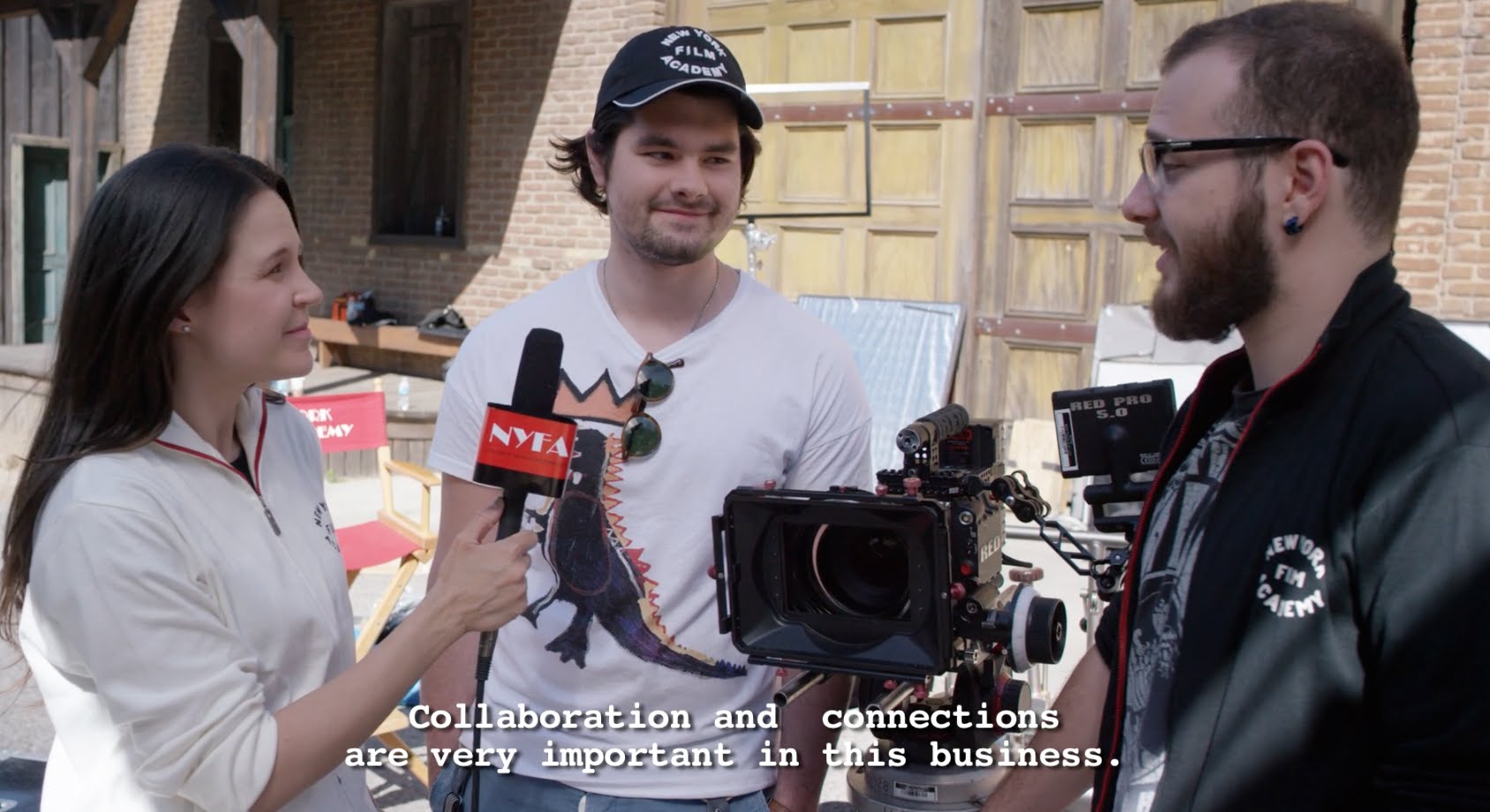 Russian New York Film Academy Students on the Backlot of Universal Studios