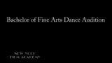 NYFA Bachelor of Fine Arts Dance Audition