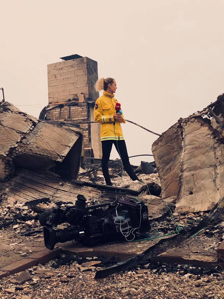 New York Film Academy (NYFA) Broadcast Journalism Alumni Cover California Wildfires 