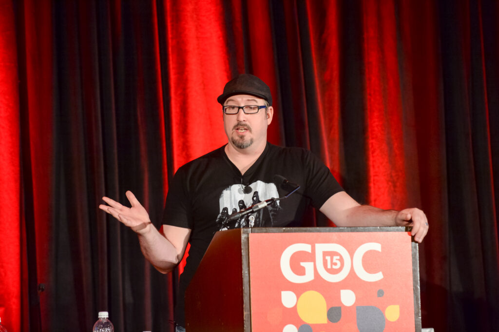 speaker at games developer conference