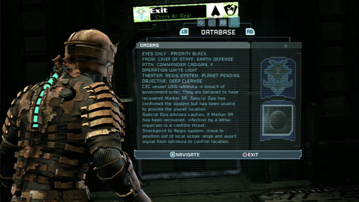 Dead Space text box