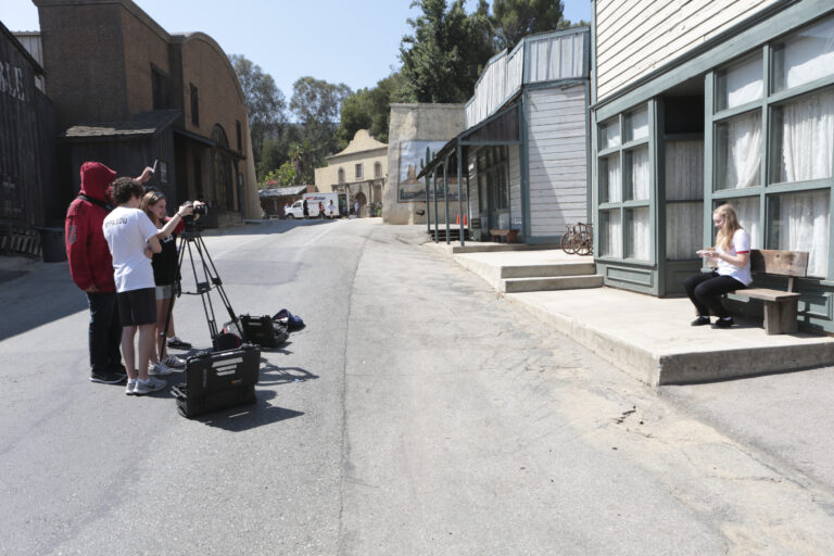 Summer Camp Students Film on Universal “Western” Lot