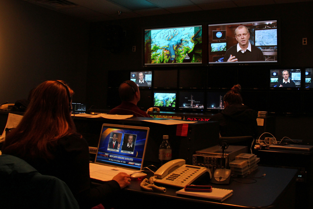 control room during live shoot