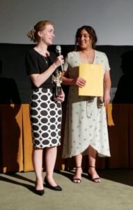 I.C.E. CREAM at LAIFFA wins Best Producer - Sabrina Percario