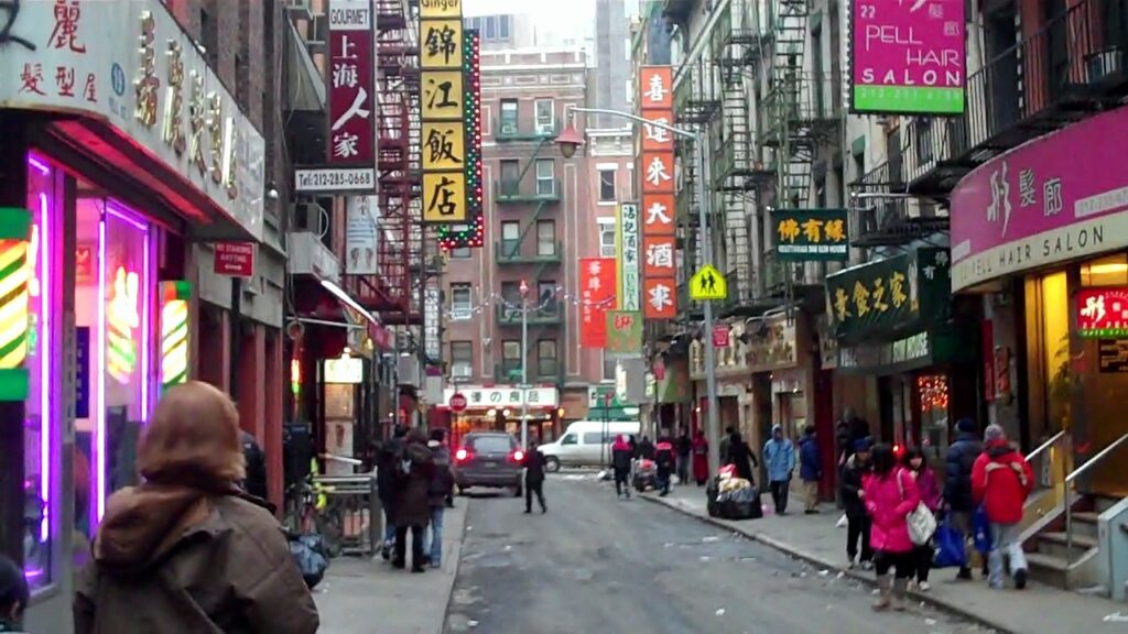 A side street in Chinatown NYC