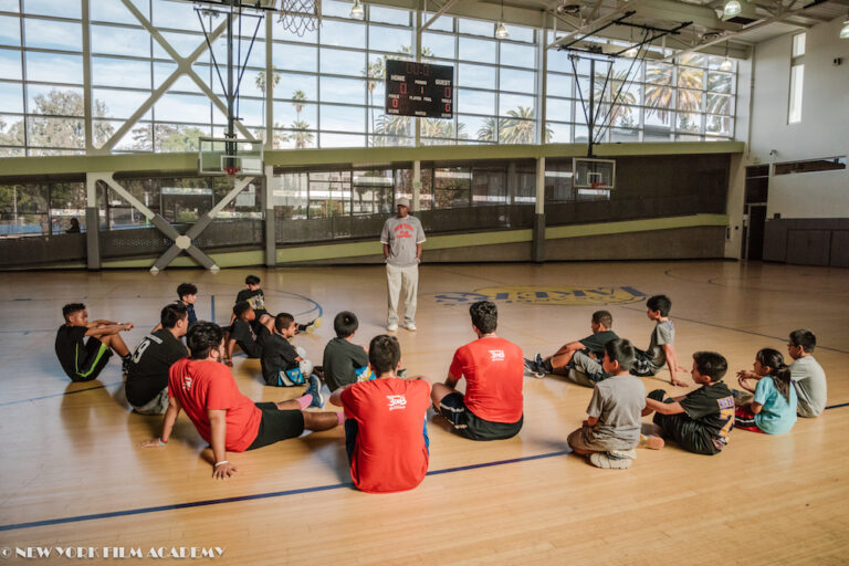 HOLA Partners with New York Film Academy Jaguars to Create Basketball Clinic for Kids