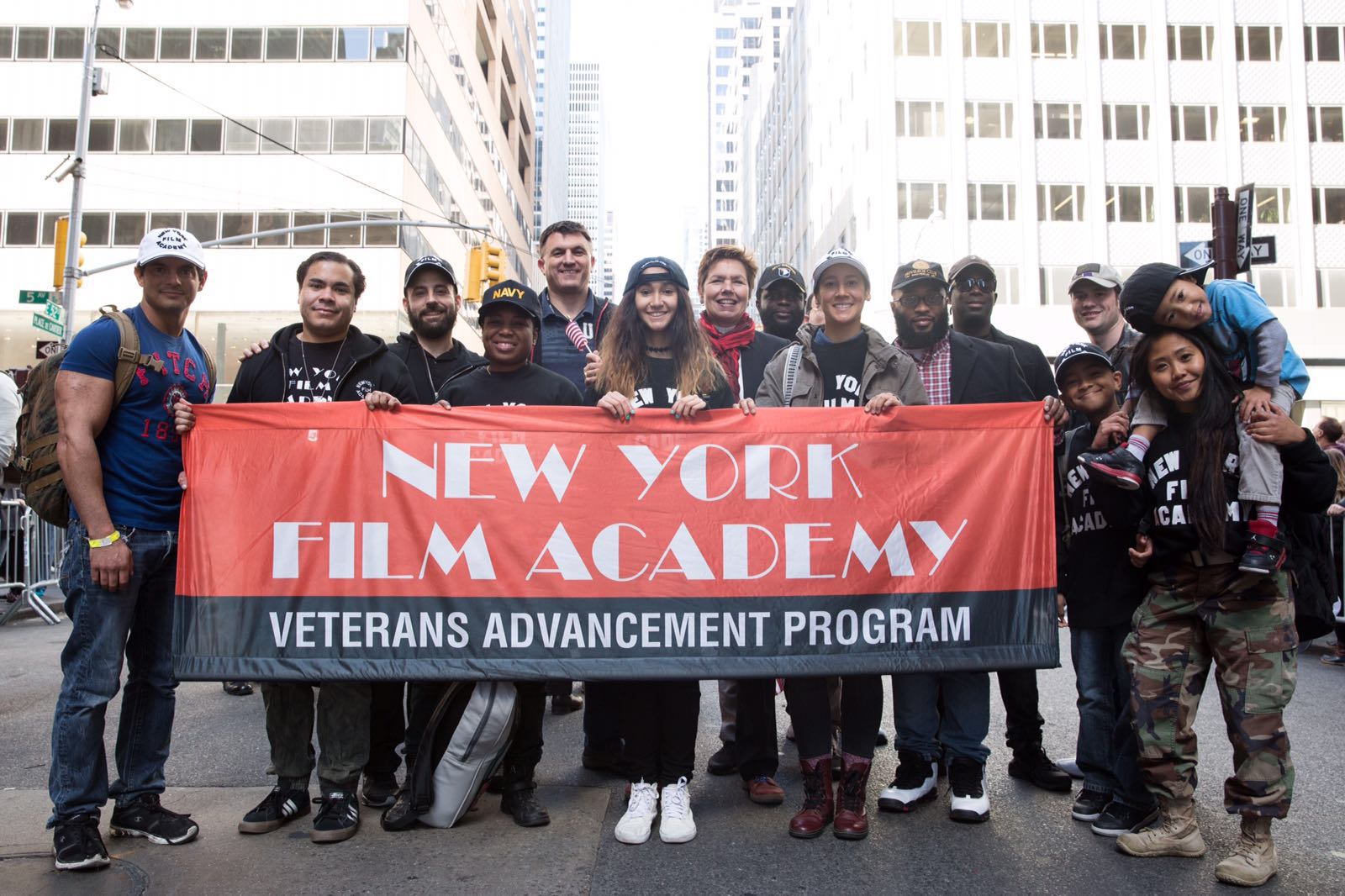 NYFA Veteran Students March in Veterans Day Parades