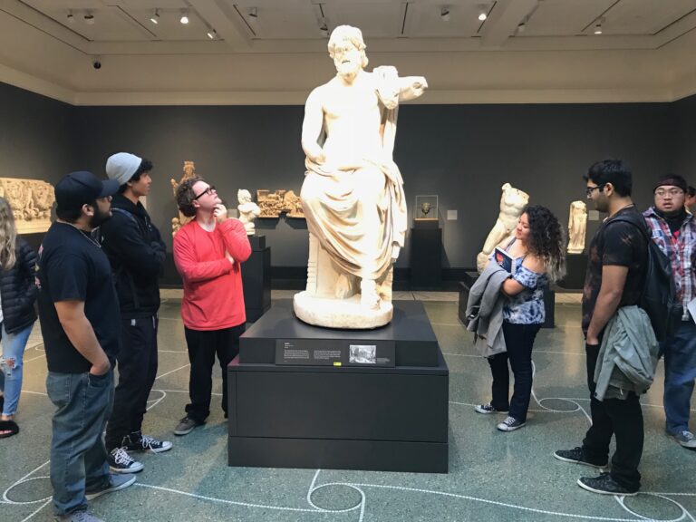 New York Film Academy Los Angeles Students Examine Ancient Treasures at the Getty Villa