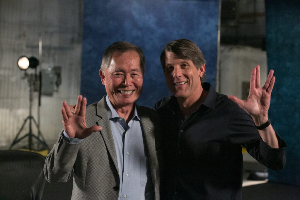 George Takei with NYFA Instructor Adam Nimoy