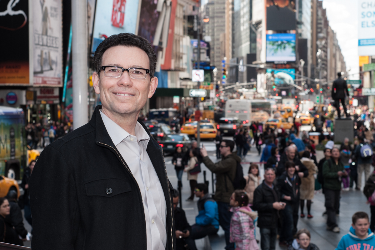 Mark in Times Square