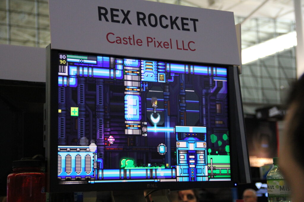 Rex Rocket at game convention 