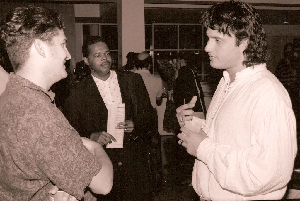 Robert Rodriguez at 1993 Atlanta Film Festival with El Mariachi