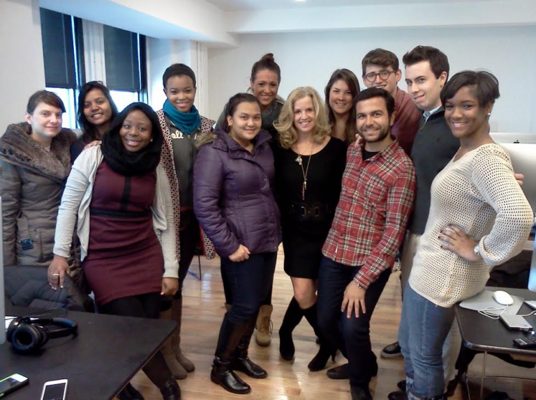 Emmy Award Winner Jane Hanson Speaks to Broadcast Journalism Students