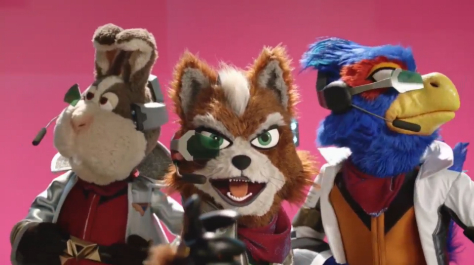 Star Fox puppets from E3 2015