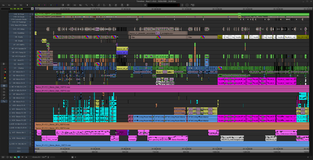 Taurus-Final-Reel-1-Avid-MC-Timeline