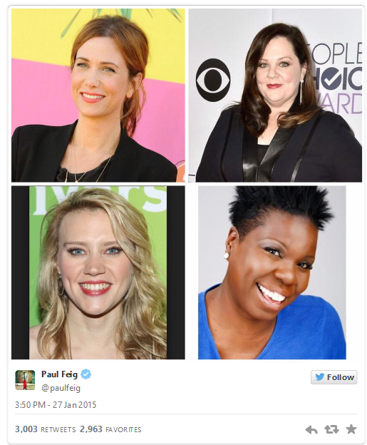 Kristin Wiig and Melissa McCarthy Lead Ghostbusters Reboot