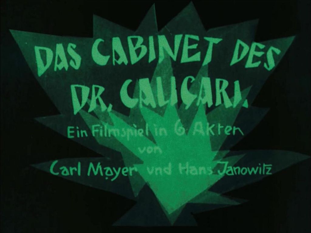 Title card from The Cabinet of Dr. Caligari