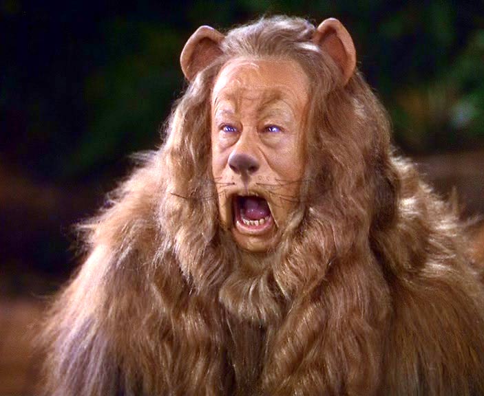 The Cowardly Lion's distinct cry