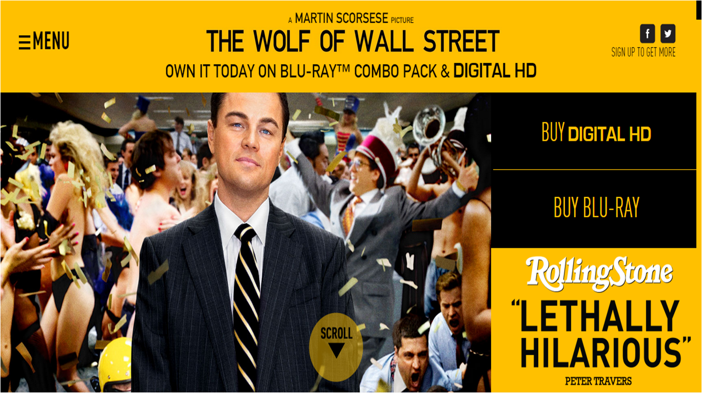 Wolf of Wall Street website