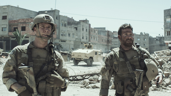 Scene from American Sniper with Bradlety Cooper